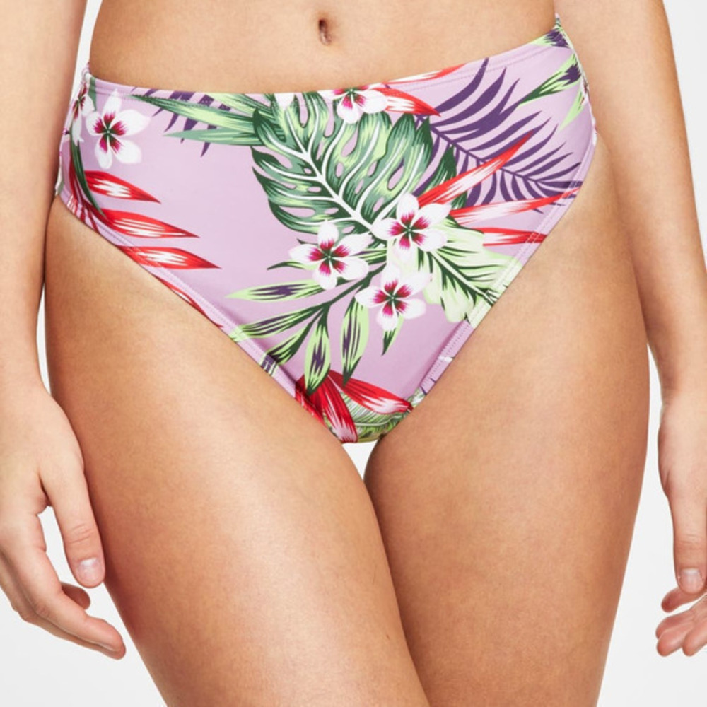 Salt + Cove Juniors' Printed High-Waist Bikini Bottoms